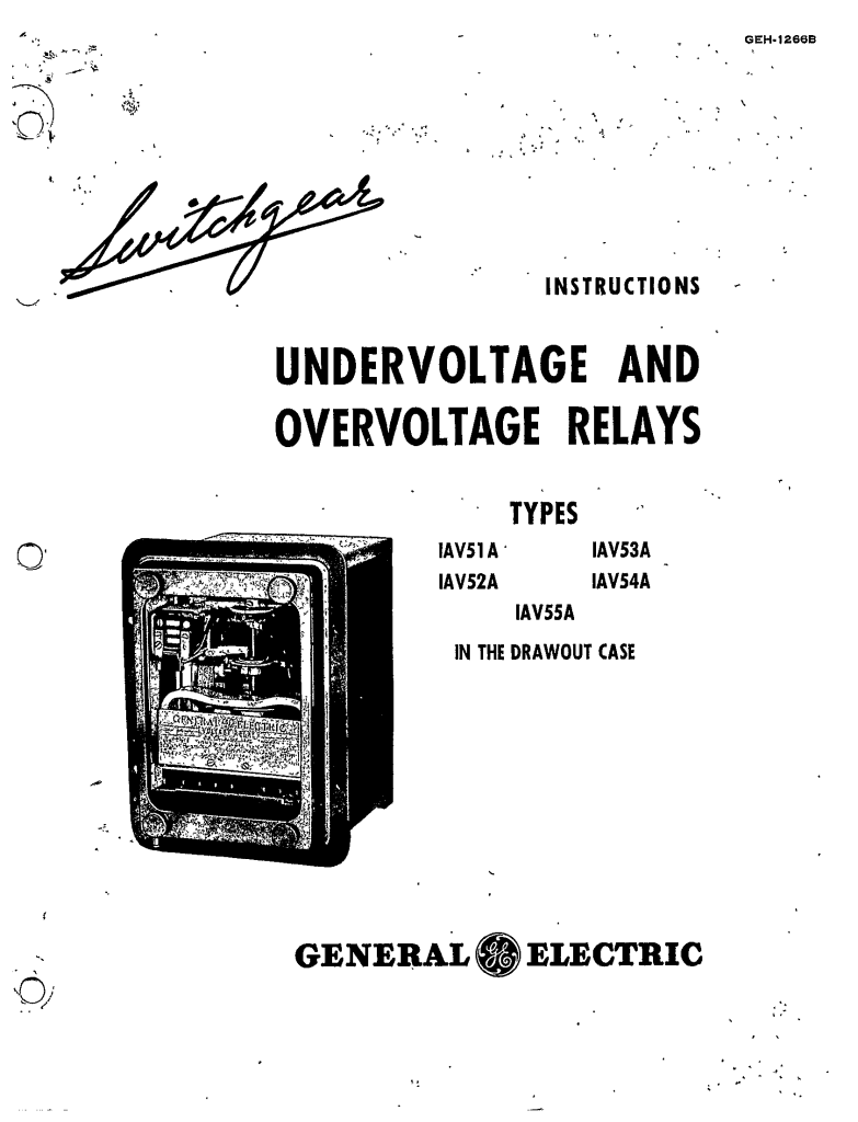 GEH1788E TIME OVERCURRENT RELAYS TYPES IAC53A, IAC53B, IAC53C, IAC53R