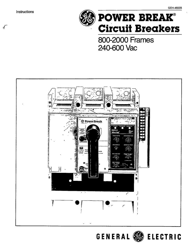 TYPE BZO-121-6 & 145-6 POWER CIRCUIT BREAKER AND TYPE BZO-121-6C & 145 ...