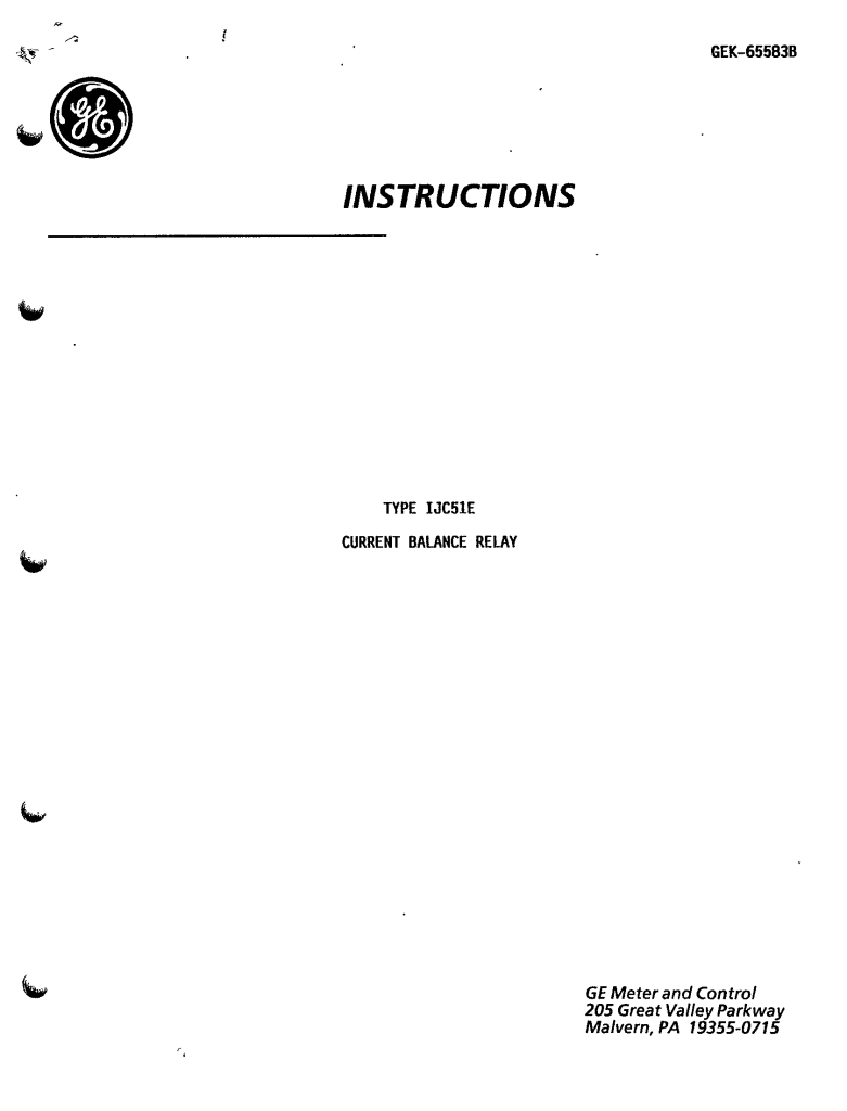 GEH1788E TIME OVERCURRENT RELAYS TYPES IAC53A, IAC53B, IAC53C, IAC53R