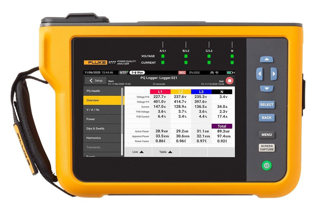 Fluke 1777 Three-Phase Power Quality Analyzer